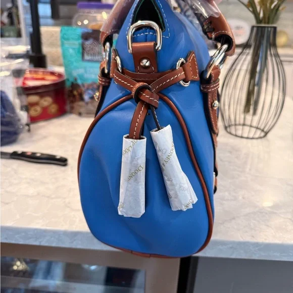 Dooney and Bourke cobalt satchel - Picture 10 of 16